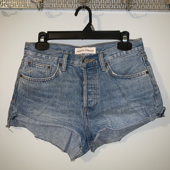 Denim Forum Blue Women's Jeans Shorts - Picture 1 of 4